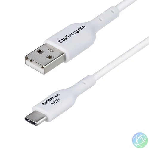 StarTech.com USB2AC1MNCWHE USB kábel USB 2.0 1 M USB A USB C Fehér