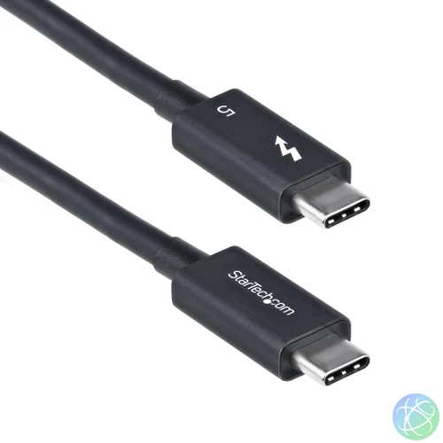 StarTech.com TBLT5MM80CM240W Thunderbolt kábel 0,8 M 80 Gbit/s Fekete