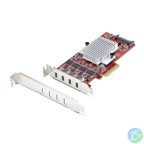 StarTech.com P10Q4C-USB-CARD-LP csatlakozókártya/illesztő Belső USB 3.2 Gen 2 (3.1 Gen 2)