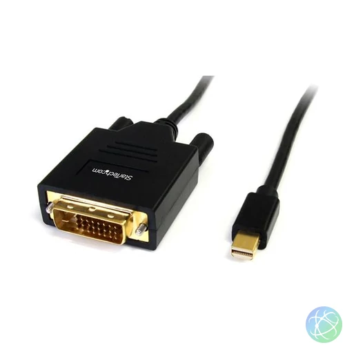 StarTech.com MDP2DVIMM6 video átalakító kábel 1,8 M Mini DisplayPort DVI-D Fekete