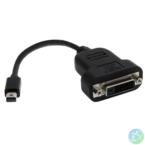 StarTech.com MDP2DVIS video átalakító kábel 0,12 M Mini DisplayPort DVI-D Fekete