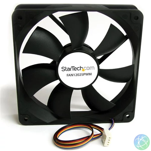 StarTech.com FAN12025PWM számítógépes hűtőrendszer Számítógép ház Ventilátor 12 cm Fekete