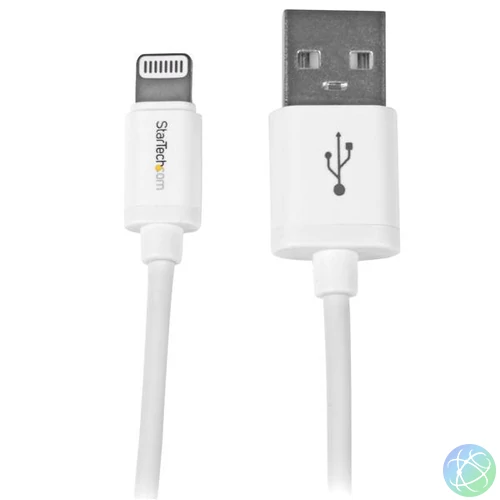 StarTech.com USBLT1MW Lightning kábel 1 M Fehér