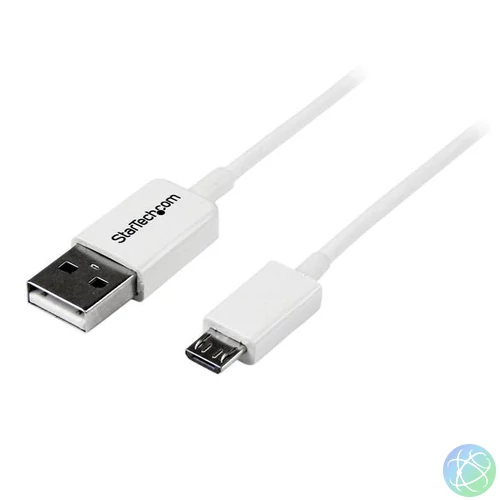 StarTech.com 2m USB 2.0 A/Micro-B m/m USB kábel USB A Micro-USB B Fehér