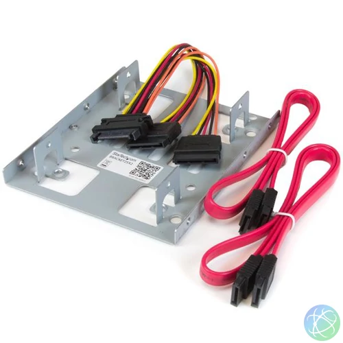 StarTech.com BRACKET25X2 beépítő keret 8,89 cm (3.5") HDD tartó keret Rozsdamentes acél
