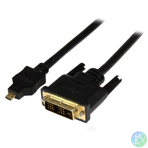 StarTech.com HDDDVIMM2M video átalakító kábel 2 M Micro-HDMI DVI-D Fekete