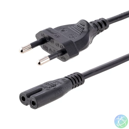 StarTech.com PXTNB2SEU1M tápkábel Fekete 1 M CEE7/16 C7 csatlakozó