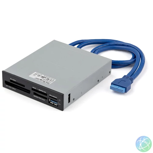 StarTech.com 35FCREADBU3 kártyaolvasó IDC Fekete, Fémes