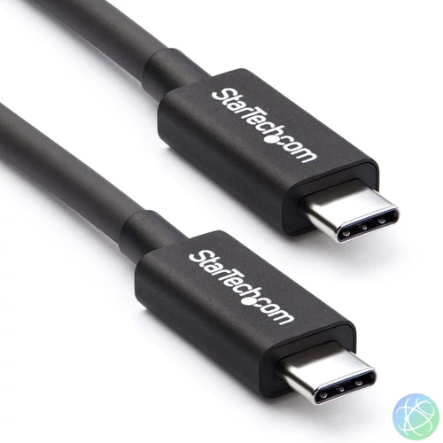 StarTech.com TBLT34MM50CM Thunderbolt kábel 0,5 M 40 Gbit/s Fekete