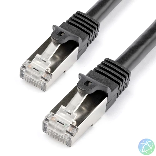 StarTech.com N6SPAT1MBK hálózati kábel Fekete 1 M Cat6 SF/UTP (S-FTP)