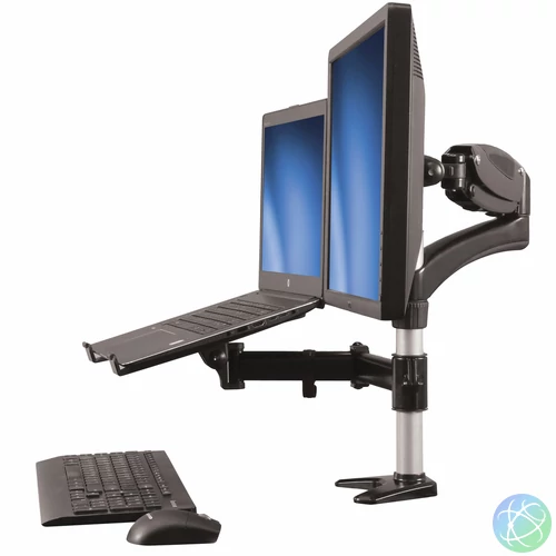 StarTech.com ARMUNONB asztali TV konzol 68,6 cm (27") Alumínium, Fekete