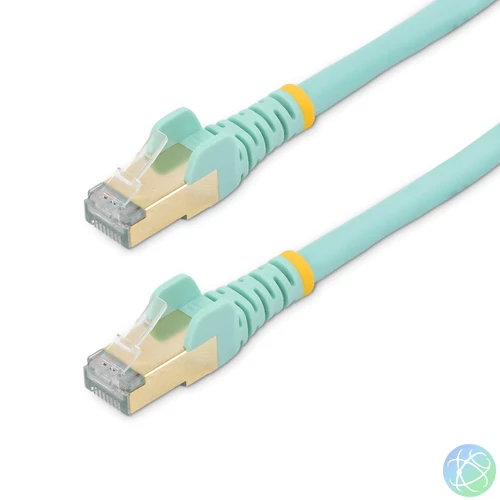 StarTech.com 6ASPAT1MAQ hálózati kábel Türkizkék 1 M Cat6a U/FTP (STP)
