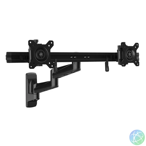 StarTech.com ARMDUALWALL asztali TV konzol 61 cm (24") Fali Fekete