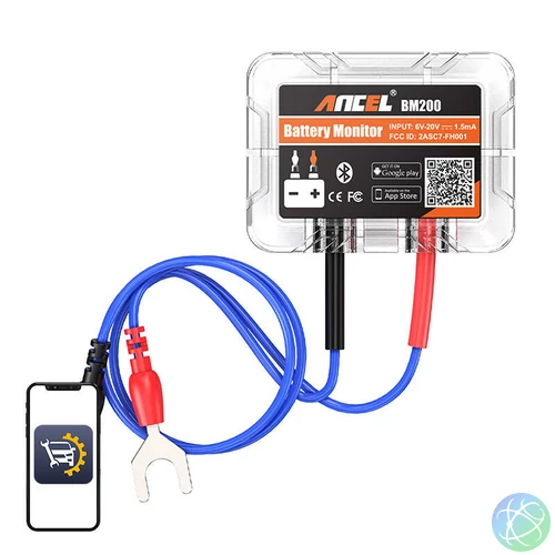 Bluetooth Battery Tester Ancel BM200 6-20V DC