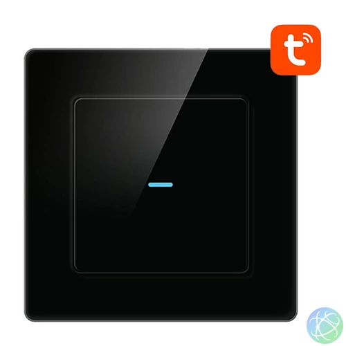 Érintőkapcsoló WiFi Avatto N-TS10-B1 Single TUYA (fekete)