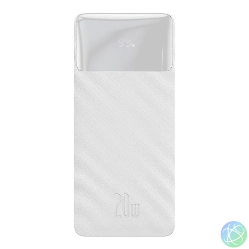 Baseus Bipow Powerbank, 10000mAh, 20W (fehér)