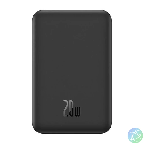 Baseus Mágneses Mini Powerbank, 5000mAh, USB-C 20W (fekete)