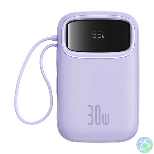 Baseus QPow 2 powerbank, 10000mAh, 30W, 2xUSB-C (lila)