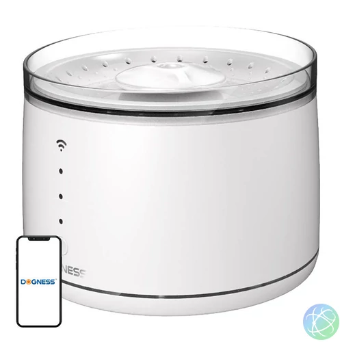 Dogness D07 1,8L-es intelligens kutya és macska szökőkút/itató (fehér)