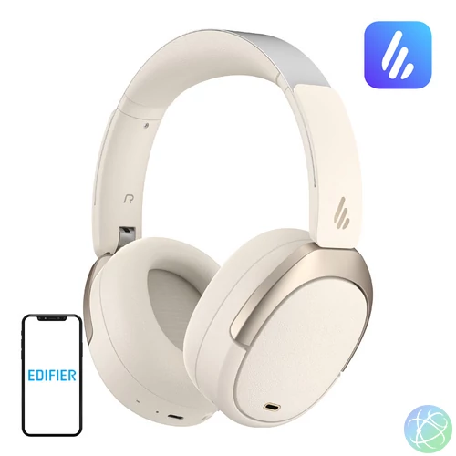 Edifier W80 fejhallgató (bézs)