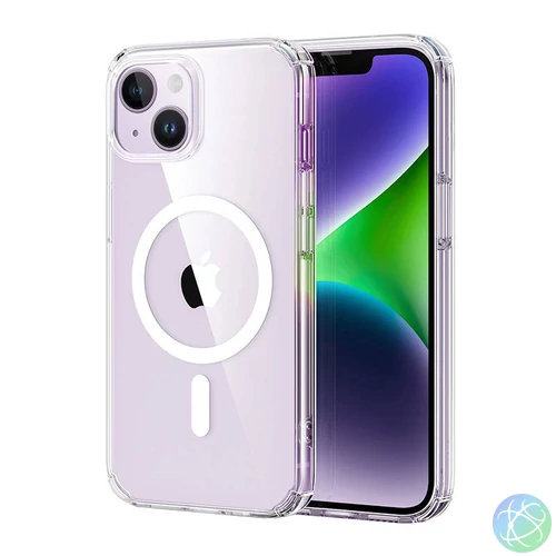 ESR Krystec átlátszó tok iPhone 14 Plus készülékhez, Magsafe (átlátszó)