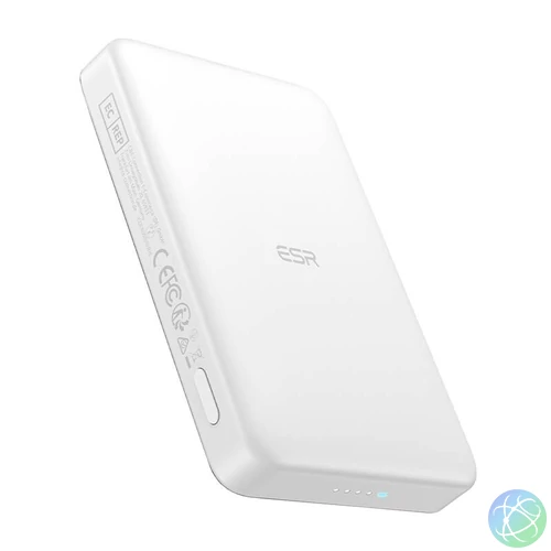 ESR Qi2 MagSlim 10000 mAh mágneses powerbank (fehér)