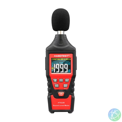 Habotest HT622B digitális decibelmérő, USB, A/C