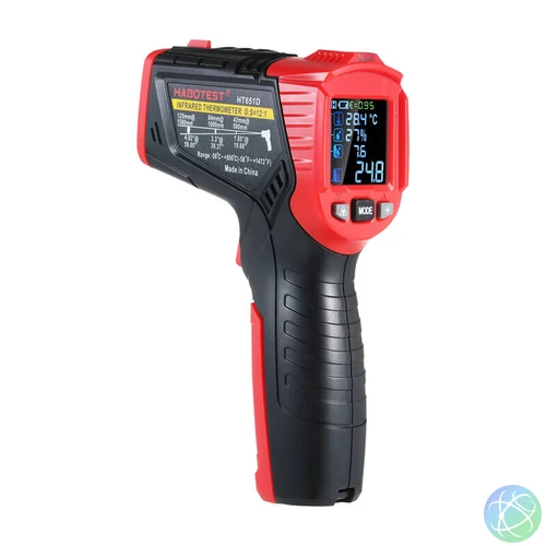 Habotest HT651D digitális lézeres pirométer, nedvességmérő