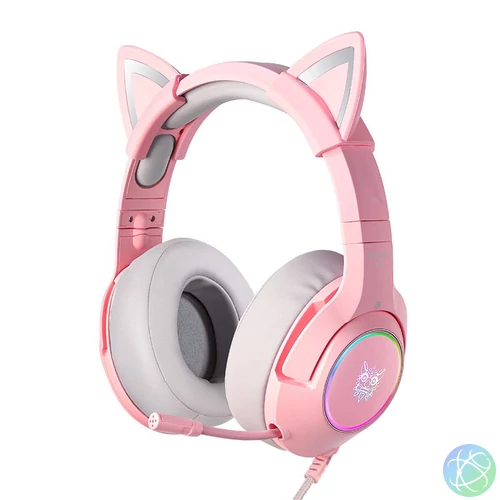 ONIKUMA K9 Pink RGB RGB Gaming fejhallgató