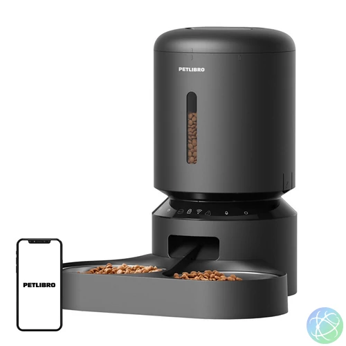 Petlibro Granary ételadagoló dupla tállal, Wifi, 5L(fekete)