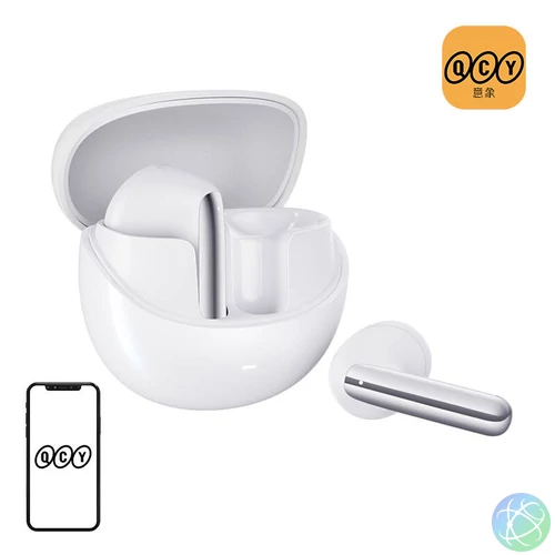 TWS QCY AilyBuds Pro HT10 fejhallgató, ANC (fehér)