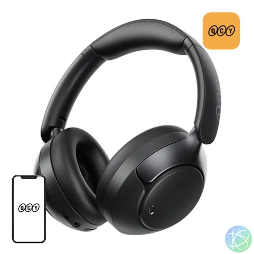 QCY H3 pro ANC vezeték nélküli fejhallgató (fekete)