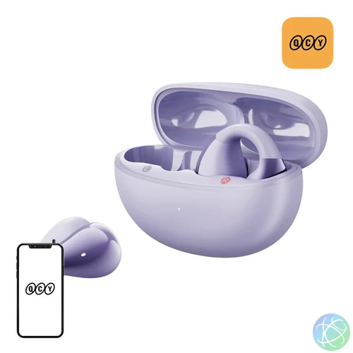 QCY Crossky Clip C30 fejhallgató (lila)