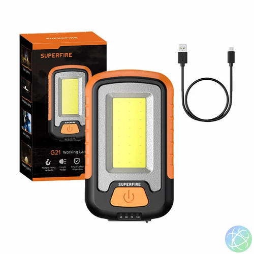 Superfire G21 műhelylámpa, 650lm, USB