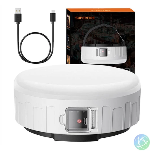 Kemping lámpa Superfire T25 – 400 lm, USB, 3 mód