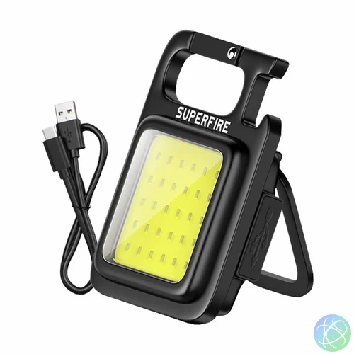 Zseblámpa Superfire MX16 – 600 lm, 500 mAh, USB-C, 4 mód