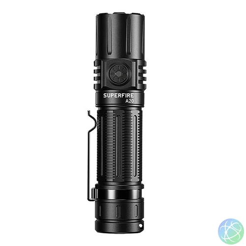 Zseblámpa Superfire A20 – 1700 lm, 300 m, 5 mód