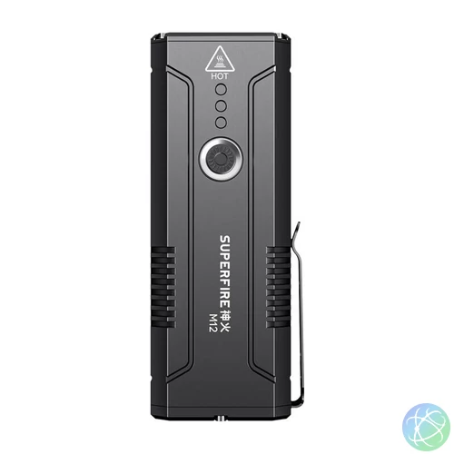 Zseblámpa Superfire M12 – 8000 lm, 6 mód, vízálló