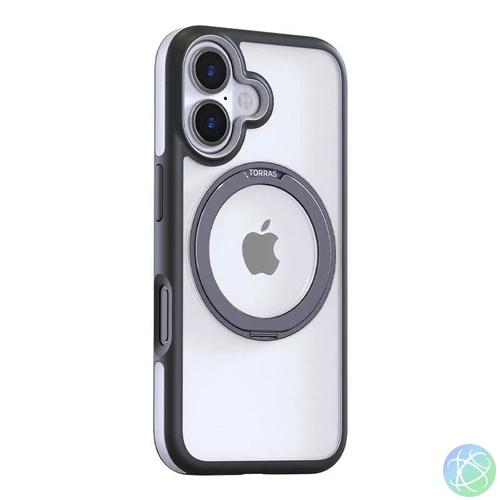 Torras Ostand R Fusion tok iPhone 16-hoz (fekete)