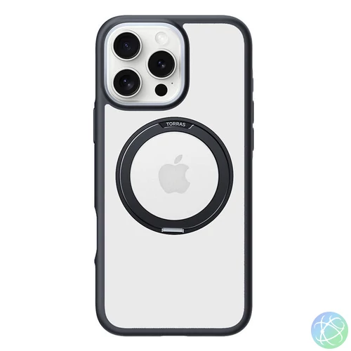 Torras Ostand R Fusion tok iPhone 16 Pro Max készülékhez (fekete)