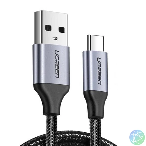 UGREEN USB - USB-C  kábel, QC 3.0, 0,25 m (fekete)