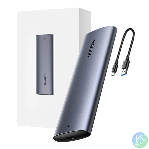 UGREEN CM400 M.2 B-Key merevlemez ház, NGFF, SATA (szürke)