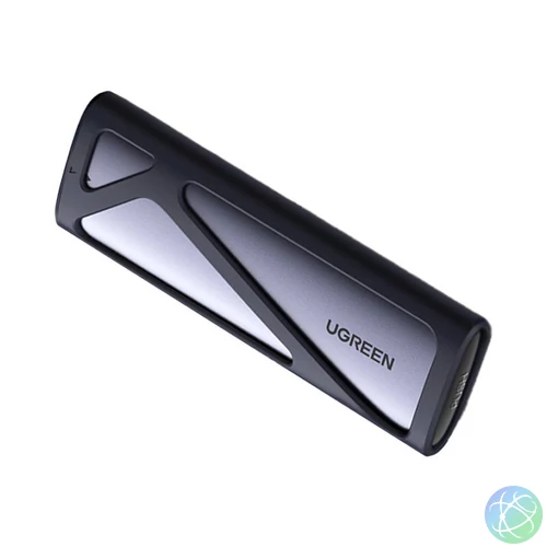UGREEN CM400 M.2 SSD ház, NVMe, SATA, 10 Gbps, USB-C (szürke)