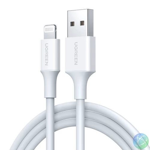 UGREEN US155 USB-Lightning kábel 2.4A, 1.5m (fehér)