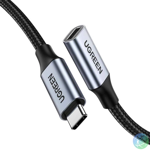 UGREEN US372 Hosszabbító USB-C 3.1 Gen2 kábel, 4K, 100W, 1m (fekete)
