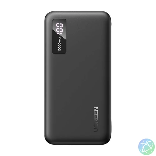 UGREEN PB311 powerbank, 10000mAh, USB + USB-C, 20W PD (fekete)