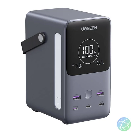 UGREEN PB770 powerbank, 48000mAh, 2x USB + 4x USB-C, 300W (szürke)