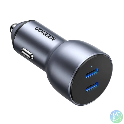 UGREEN CD213 autós töltő, 2x USB-C, 36W (szürke)