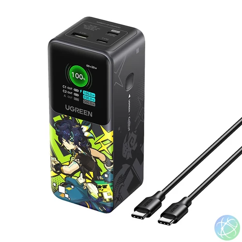 UGREEN PB271 Genshin Impact Series powerbank, 20000mAh, 130W, 2x USB-C + USB