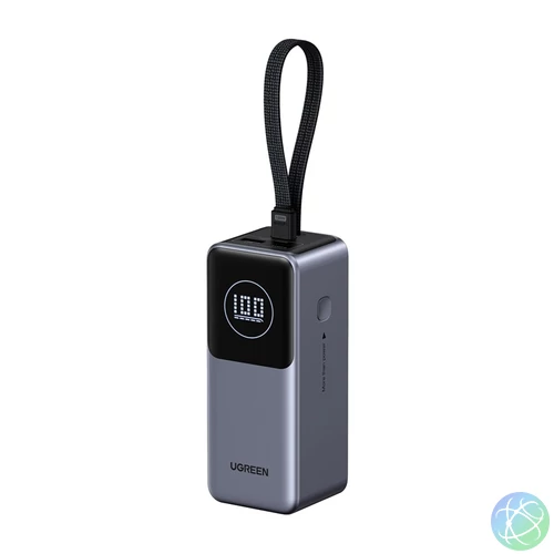 Powerbank 20000mAh Ugreen PB723, USB 2x USB-C, 130W (szürke)